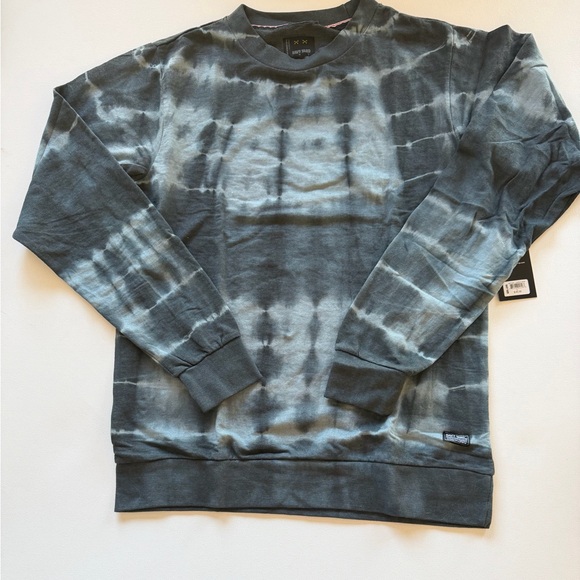 NWT Men's Navy Yard Tie-Dye Pullover- Black and Gray Size Small (KB2) - Picture 2 of 4